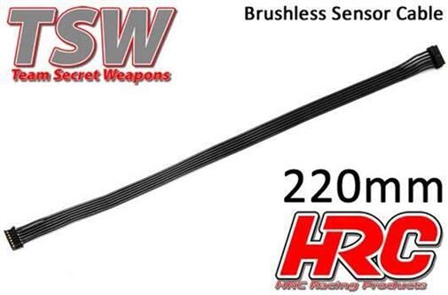 HRC Racing Brushless Flach Sensorkabel TSW Pro Racing 220mm / HRC5701K