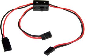 HRC Racing Schalter Ein/Aus JR/JR Stecker mit Ladekabel -22AWG / HRC9251