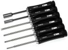 Team Magic Werkzeugsatz Team Magic Black Magic RC 6 kant Schlüssel 1.5 / 2 / 2.5 / 3mm, HEX Schraubenzieher und 5.5 / 7.0 Mutternschlüssel / TM117059