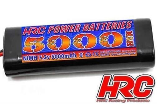 HRC Racing Akku 6 Zellen HRC Power Akku 5000 NiMH 7.2V 5000mAh Stick Ultra T (Deans Kompatible) Stecker / HRC01650D