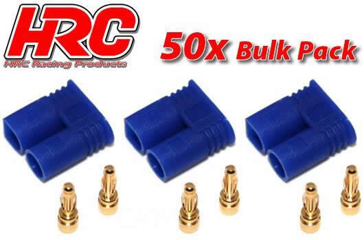 HRC Racing Stecker EC2 männchen (50 Stk.) Gold / HRC9050C
