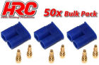 HRC Racing Stecker EC2 männchen (50 Stk.) Gold / HRC9050C