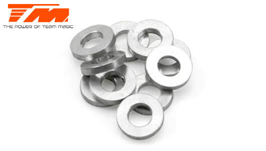 Team Magic Scheiben 3 x 6 x 1mm Aluminium (10 Stk.) / TM130114