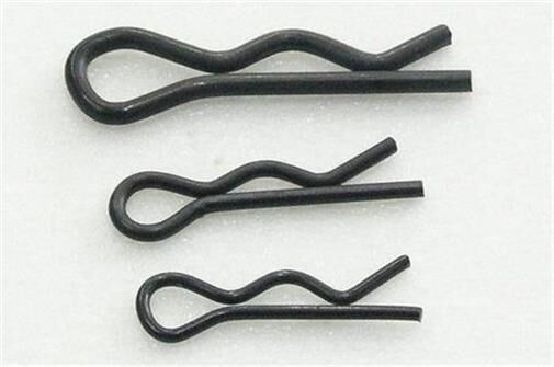 Team Magic Karosserieklammern R8 für 8mm Halter Schwarz (10 Stk.) / TM101205