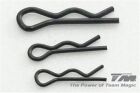Team Magic Karosserieklammern R5 für 5mm Halter Schwarz (10 Stk.) / TM111118
