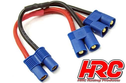HRC Racing Adapter für 2 Akkus in Parallele 14AWG Kabel EC3 Stecker / HRC9183A