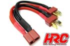 HRC Racing Adapter für 2 Akkus in Parallele 14AWG Kabel Ultra T (Deans Kompatible) Stecker / HRC9184A