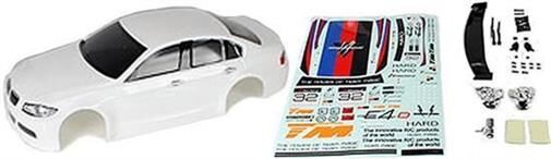 Team Magic Karosserie 1/10 Touring / Drift 190mm Fertig lackiert keine Löcher 320 Weiss / TM503316WA