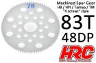 HRC Racing Hauptzahnrad 48DP Low Friction Gefräst Delrin 83Z / HRC74883P