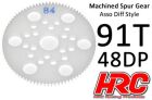 HRC Racing Hauptzahnrad 48DP Low Friction Gefräst Delrin Diff 91Z / HRC74891A