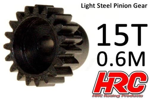 HRC Racing Motorritzel 0.6M Stahl Leicht 15Z / HRC70615