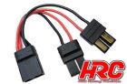 HRC Racing Adapter für 2 Akkus in Parallele 14AWG Kabel TRX Stecker / HRC9185A