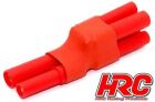 HRC Racing Adapter für 2 Akkus in Serie Kompakte Version HXT 4.0 Stecker / HRC9178C