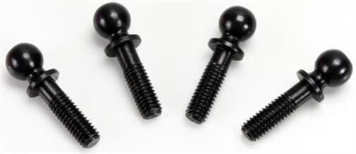 Team Magic Ersatzteil E4 Achsschenkel vorne Kugelkopf Schwarz (4 Stk.) / TM503127BK