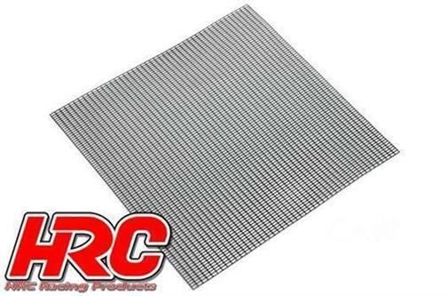 HRC Racing Rostfreier Stahl modifiziert Gitter von Luftzufuhr 100x100mm Square Schwarz / HRC25401C