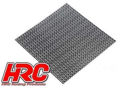 HRC Racing Rostfreier Stahl modifiziert Gitter von Luftzufuhr 100x100mm Diamond Open Schwarz / HRC25401E