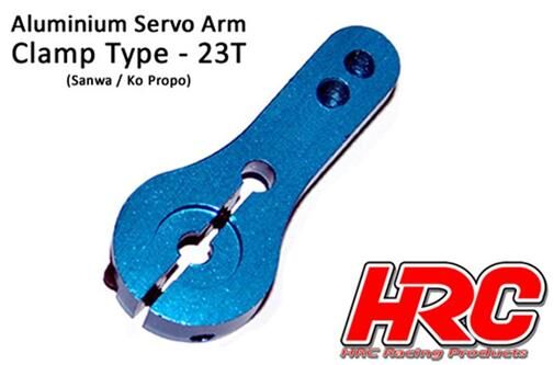 HRC Racing Servohebel Pro Aluminium Clamp Typ einarmig 23Z (Sanwa / Ko Propo / JR) / HRC41101