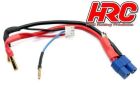 HRC Racing Ladekabel mit Polarity Check LED 4mm Gold Stecker zu EC3 & Balancer Stecker / HRC9151EL