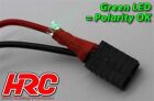 HRC Racing Ladekabel mit Polarity Check LED 5mm Gold Stecker zu EC3 & Balancer Stecker / HRC9152EL