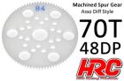HRC Racing Hauptzahnrad 48DP Low Friction Gefräst Delrin Diff 70Z / HRC74870A
