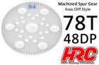 HRC Racing Hauptzahnrad 48DP Low Friction Gefräst Delrin Diff 78Z / HRC74878A