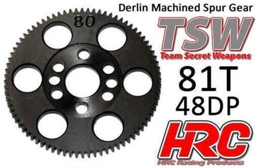 HRC Racing Hauptzahnrad 48DP Low Friction Gefräst Delrin 81Z / HRC74881T