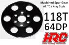 HRC Racing Hauptzahnrad 64DP Low Friction Gefräst Delrin 118Z / HRC764118X