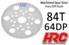 HRC Racing Hauptzahnrad 64DP Low Friction Gefräst Delrin Diff Style 84Z / HRC76484A