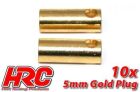 HRC Racing Stecker Gold 5.0mm weibchen (10 Stk.) / HRC9005F