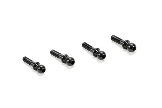 Team Magic Ersatzteil E4 Aluminium 7075 Achsschenkel vorne Kugelkopf Schwarz (4 Stk.) / TM503127A