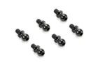 Team Magic Ersatzteil E4 Aluminium 7075 Kugelkopf 5x4mm Schwarz (6 Stk.) / TM503117A