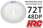 HRC Racing Hauptzahnrad 48DP Low Friction Gefräst Delrin Asso Off Road Slipper 72Z / HRC74872B4