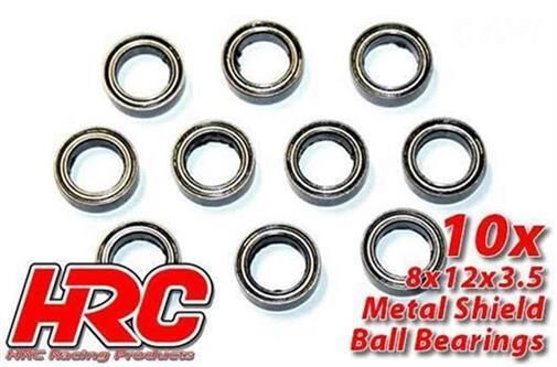 HRC Racing Kugellager metrisch 8x12x3.5mm (10 Stk.) / HRC1248
