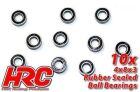 HRC Racing Kugellager metrisch 4x 8x3mm Gummidichtung (10 Stk.) / HRC1208RS