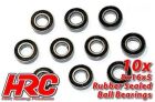 HRC Racing Kugellager metrisch 8x16x5mm Gummidichtung (10 Stk.) / HRC1272RS