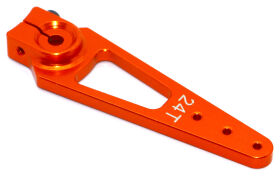 HRC Racing Servohebel Speziel Flugzeug Aluminium Clamp Typ 56mm Lang einarmig 24Z (Hitec) / HRC41252-56