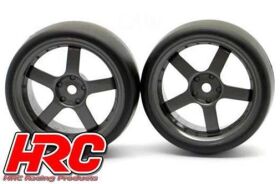 HRC Racing Reifen 1/10 Drift montiert 5-Spoke Gunmetal...