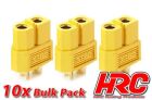 HRC Racing Stecker Gold XT60 weibchen (10 Stk.) / HRC9095B