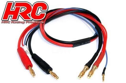HRC Racing Ladekabel TSW Pro Racing 4mm Gold Stecker zu 5mm & JST Balancer Stecker für Hardcase Akku / HRC9159