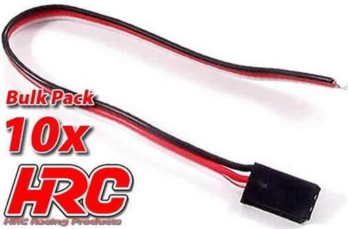 HRC Racing Servo Kabel UNI (FUT & JR) typ 30cm Länge BULK 10 Stk. / HRC9205B