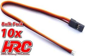 HRC Racing Servo Kabel JR typ 30cm Länge BULK 10...