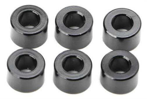 Team Magic Scheiben 3 x 6 x 4.00mm Aluminium Schwarz (10 Stk.) / TM130125BK