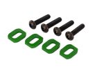 TRAXXAS Schreiben, Motorhalter, Alu (grün-eloxiert) (4)/ 4x18mm BCS TRAXXAS XMAXX / TRX7759G