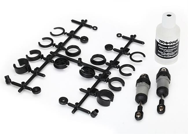 TRAXXAS Ultra-Dämpfer grau kurz +Vorspann-Clips (2) TRAXXAS Ford GT / TRX8360