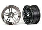 TRAXXAS Felge, 1.9 Split-Spoke Chrome-schwarz vorn (2) TRAXXAS Ford GT / TRX8371
