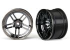 TRAXXAS Felge, 1.9 Split-Spoke Chrome-schwarz extrabreit hinten (2) TRAXXAS Ford GT / TRX8372