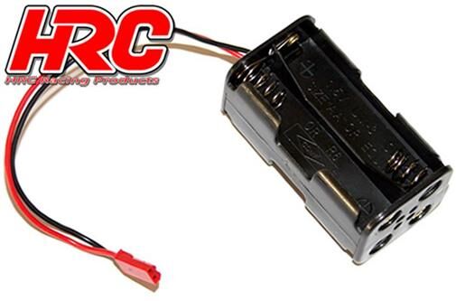 HRC Racing Batteriehalterung AA 4 Zellen Square mit BEC Stecker / HRC9271A