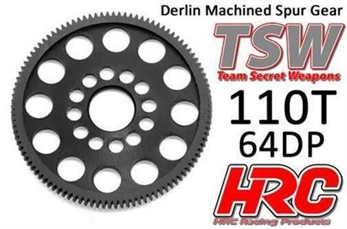 HRC Racing Hauptzahnrad 64DP Low Friction Gefräst Delrin Ultra Light 110Z / HRC764110LW