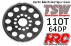 HRC Racing Hauptzahnrad 64DP Low Friction Gefräst Delrin Ultra Light 110Z / HRC764110LW