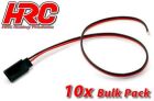 HRC Racing Servo Kabel UNI (FUT & JR) Buchse typ 30cm Länge BULK 10 Stk. / HRC9207B
